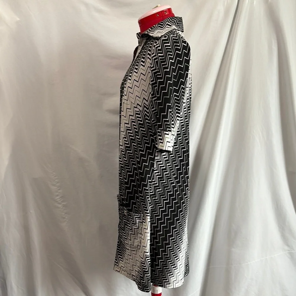 MM356 Rabbit Rabbit Rabbit Black and White Midi Dress - Picture 5 of 6